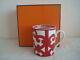 Hermes Balcon Du Guadalquivir N°1 Coffee Tea Mug Cup Porcelain White Red Box