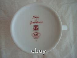 Hermes Balcon du Guadalquivir n°1 Coffee Tea Mug Cup Porcelain White Red Box