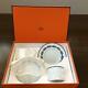 Hermes Chaine D'ancre Cup And Saucer 2 Set Blue Dinnerware Coffee M149