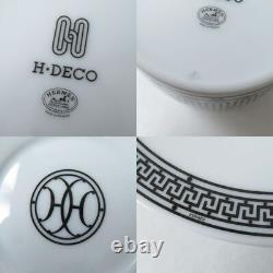 Hermes Cup Saucer H Deco Porcelain Tableware Sets White Black 5.5×7.5cm