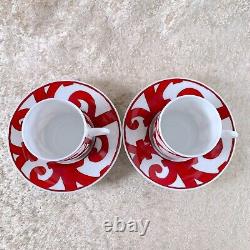 Hermes Demitasse Cup & Saucer Balcon du Guadalquivir 2 Sets Porcelain Tableware