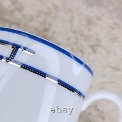 Hermes Demitasse Cup Saucer Rhythm Blue Red Rythme 2 Sets Porcelain Tableware