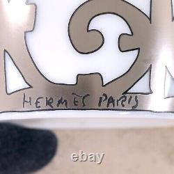 Hermes Guadalquivir Platinum Tea & Cup Saucer Porcelain Tableware 2 Sets withBox