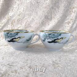 Hermes Large Morning Soup Cup & Saucer Carnets d'Equateur Porcelain 2 Sets