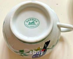 Hermes Limoges Toucans Porcelain Tea Cup & Saucer WW825