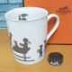 Hermes Paris Authentic Silhouette Mug Cup With Box Out Of Print Rare