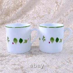 Hermes Paris Demitasse Cup & Saucer Mesclun Porcelain Tableware 2 Sets