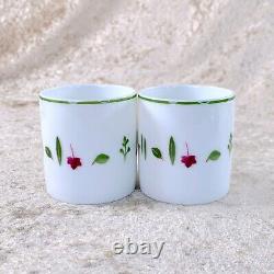 Hermes Paris Demitasse Cup & Saucer Mesclun Porcelain Tableware 2 Sets