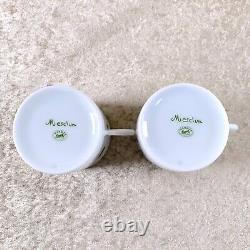 Hermes Paris Demitasse Cup & Saucer Mesclun Porcelain Tableware 2 Sets