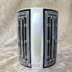 Hermes Paris Mug Cup Porcelain H DECO Black Ornament Authentic with Case (NEW)