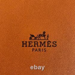 Hermes Paris Rhythm Tea Cup & Saucer Set of 2 Green Platinum Porcelain withBox