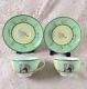 Hermes Paris Tea Cup Saucer Africa Green Porcelain Tableware 2 Sets