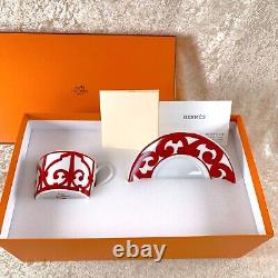 Hermes Paris Tea Cup & Saucer Balcon du Guadalquivir Porcelain Tableware with Case