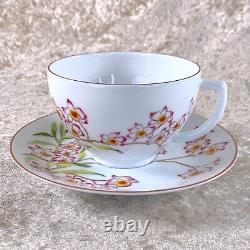 Hermes Paris Tea Cup Saucer Jardin des Orchidees #18 Porcelain Tableware