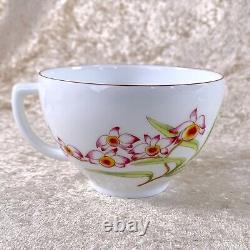 Hermes Paris Tea Cup Saucer Jardin des Orchidees #18 Porcelain Tableware