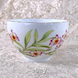 Hermes Paris Tea Cup Saucer Jardin des Orchidees #18 Porcelain Tableware