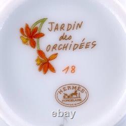 Hermes Paris Tea Cup Saucer Jardin des Orchidees #18 Porcelain Tableware