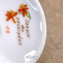 Hermes Paris Tea Cup Saucer Jardin des Orchidees #18 Porcelain Tableware