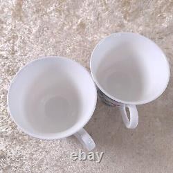 Hermes Paris Tea Cup & Saucer Le Jardin des Papillons Porcelain Tableware 2 Sets