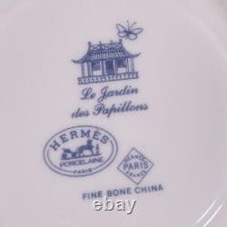 Hermes Paris Tea Cup & Saucer Le Jardin des Papillons Porcelain Tableware 2 Sets