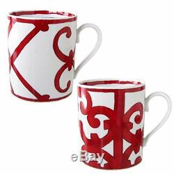 Hermes Porcelain Mug Cup 2 set Guadalquivir Tableware Red Interior Ornament JP