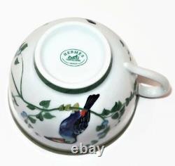 Hermes Porcelain TOUCANS Coffee or Tea Cup & Saucer Set