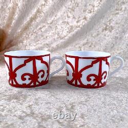 Hermes Tea Cup & Saucer Balcon du Guadalquivir Porcelain Tableware 2 Sets withBox