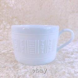 Hermes Tea Cup & Saucer Egee White Porcelain Tableware No Box