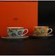 Hermes Tea Cup & Saucer Siesta Porcelain Tableware Blue & Yellow 2 Set