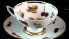 Hms Royal Hanover Footed Tea Cup Saucer In The 3117 Fruit And Nut Pattern