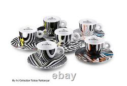 ILLY ART COLLECTION Coffee Set by Tobias Rehberger 6 Cappuccino + 6 Saucers