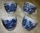 Illy Espresso Coffee Porcelain Set Of 4 Cup Mug & Saucers Ipa Made In Italy Nr