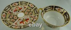 Imari 2451 Tea Cup & Saucer Large Scalloped By Royal Crown Derby 1913-1917