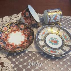 Imari Ware 2 Sets Cup & Saucer Porcelain 6.5cm 8.5cm 14cm Decorative Shelf