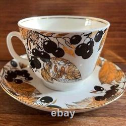 Imperial Porcelain Berry Cup Saucer Lomonosov