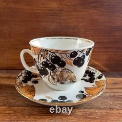 Imperial Porcelain Berry Cup Saucer Lomonosov