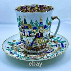 Imperial Porcelain OLD RUSSIA Cup And Saucer