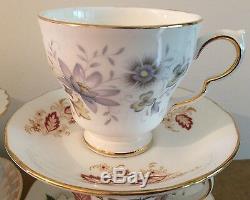 Job Lot Of 100 Pretty Mismatching Vintage Tea Cups & Mix and Match Saucers