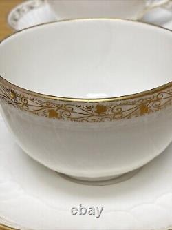 KPM Berlin Germany Porcelain (4 Sets) Cup and Saucer Sets Gold 19th Century