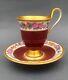 Kpm Berlin Hand Painted Cup & Saucer Set Around 1900