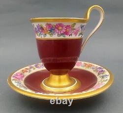 KPM Berlin Hand Painted Cup & Saucer set around 1900