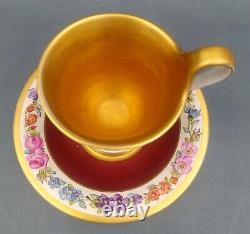 KPM Berlin Hand Painted Cup & Saucer set around 1900