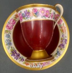 KPM Berlin Hand Painted Cup & Saucer set around 1900