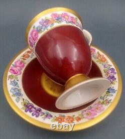 KPM Berlin Hand Painted Cup & Saucer set around 1900