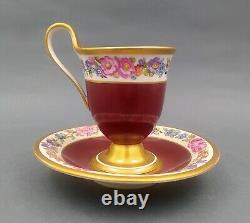 KPM Berlin Hand Painted Cup & Saucer set around 1900