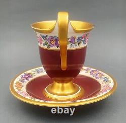 KPM Berlin Hand Painted Cup & Saucer set around 1900