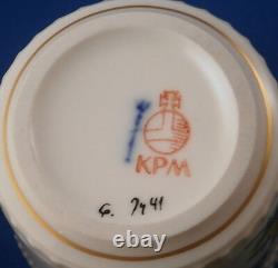 KPM Berlin Porcelain Kurland Pattern Decor 41 Demi Cup & Saucer Porzellan Tasse