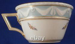 KPM Berlin Porcelain Kurland Pattern Decor 41 Tea Cup & Saucer Porzellan Tasse B