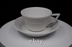 KPM KURLAND BERLIN Coffee/Tea Cup & Saucer White Porcelain