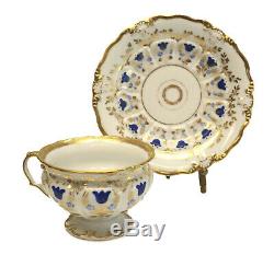 KPM Manufaktur Koenigliche Porzellan Hand Painted Porcelain Cup & Saucer, 1848